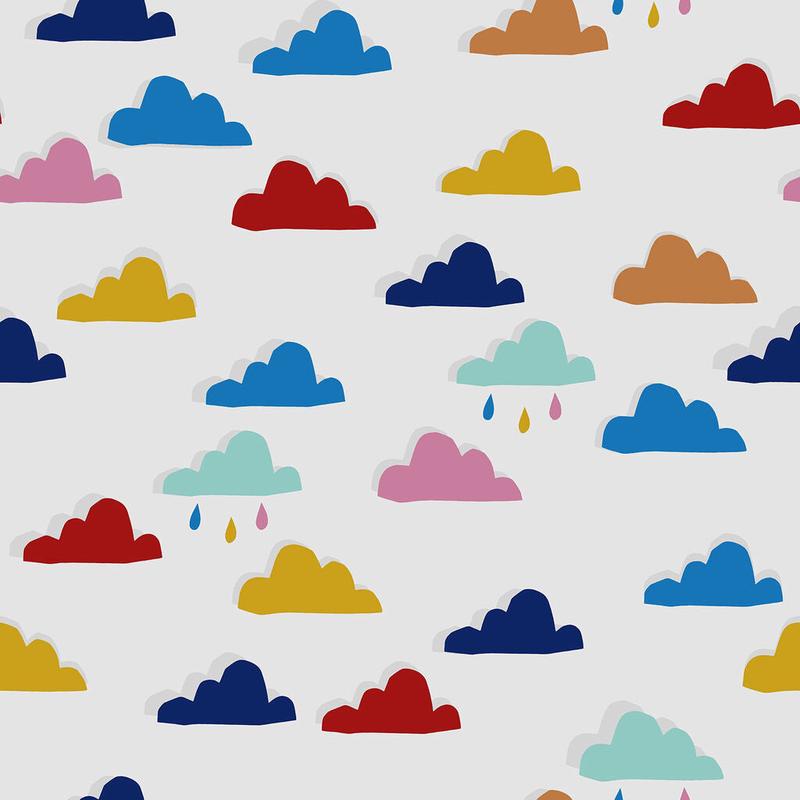 Whatever the Weather Rainbow Wallpaper - Multicolor