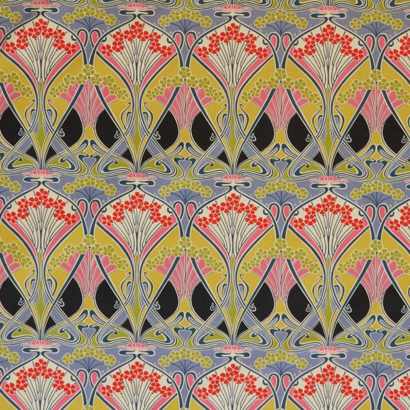 Ianthe Bloom Multi in Cotton Velvet Fabric - Multicolor