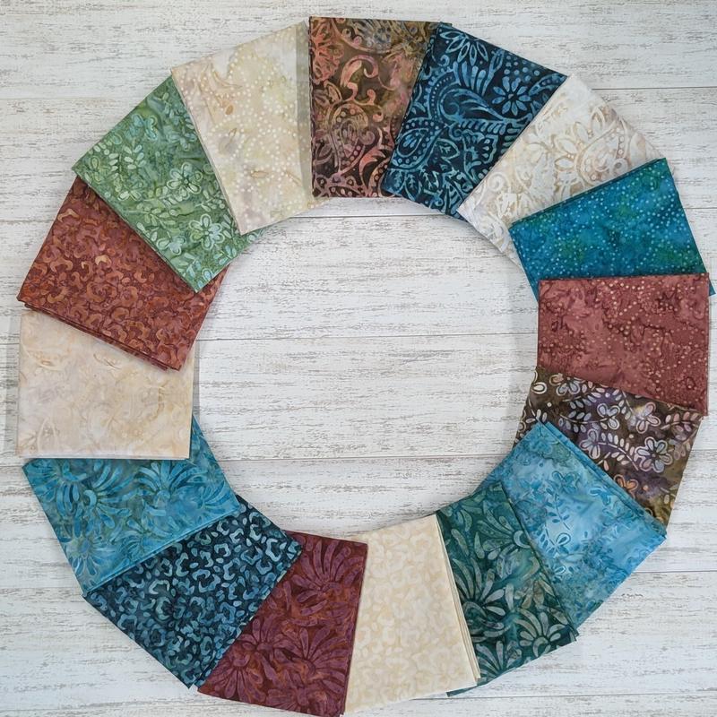 (16) Copper Mountain Batik Fat Quarter Bundle